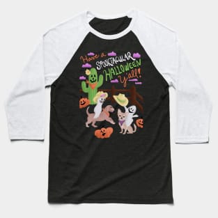 Spooktacular Cowboy Halloween Baseball T-Shirt